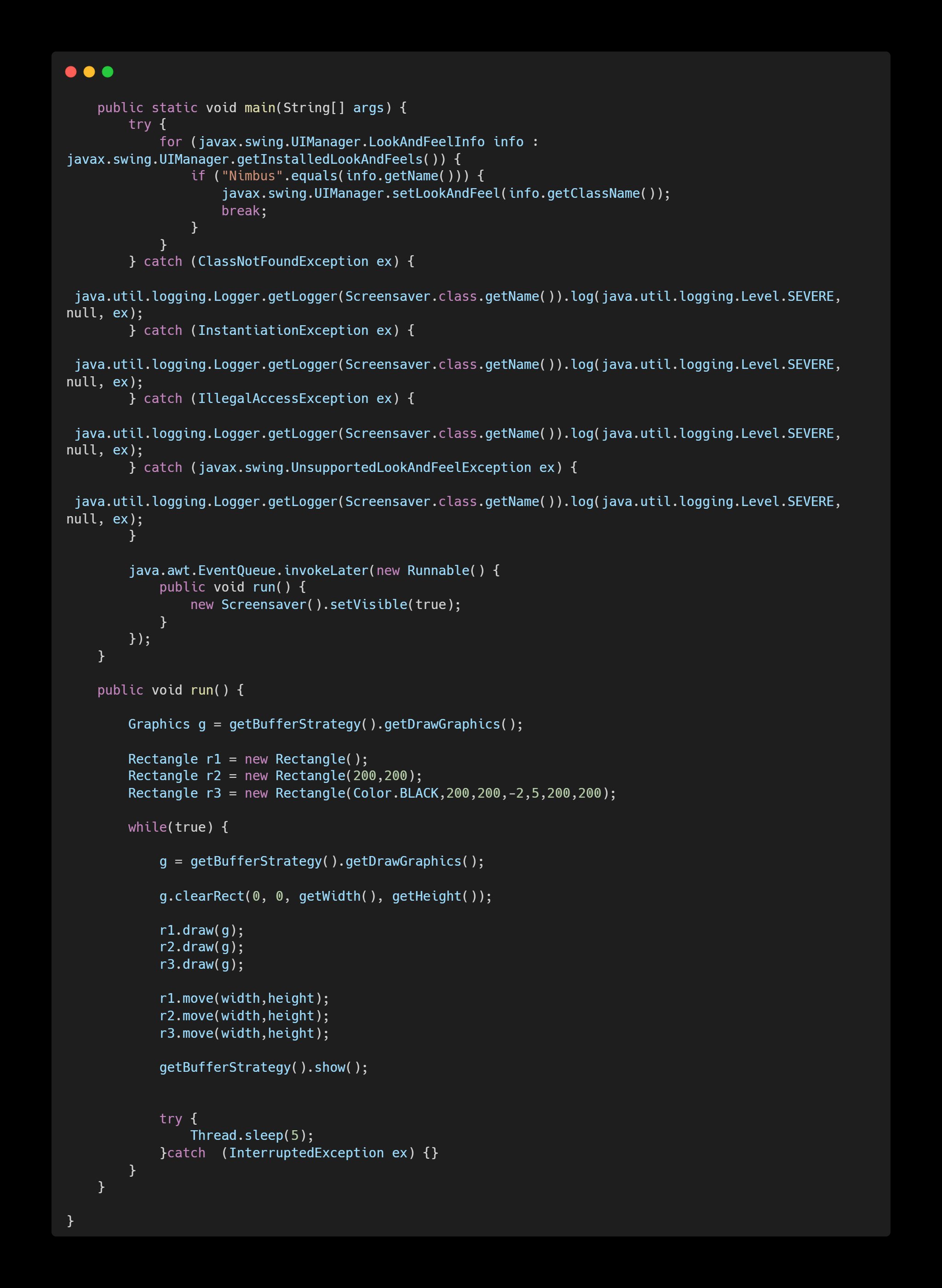 Draw Screen